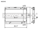 Koyo 95-98 Nissan 240SX S14 2.4L KA24DE (MT) Radiator - HH020645