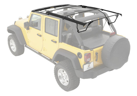 Bestop 07-18 Jeep Wrangler JK 4-Door Bow & Fdodge Rame Hardware Kit (Factory Style Replacement) - 55001-01