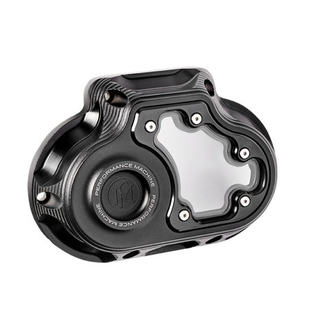 Performance Machine Vision Clutch Cover W/Bezel - Black Ops - 0177-2081M-SMB