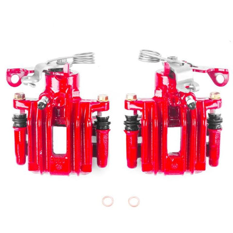 Power Stop 98-01 Audi A4 Rear Red Calipers w/Brackets - Pair - S2108