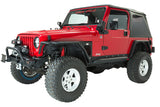 Fishbone Offroad 97-06 Jeep Wrangler TJ Steel Rock Slider - Black Textured Powdercoat - FB23028