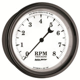 AutoMeter Gauge Tachometer 3-3/8in. 8K RPM In-Dash Old Tyme White II - 1297
