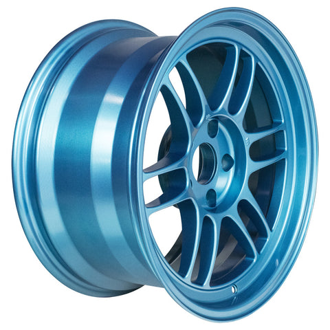 Enkei RPF1 17x9 5x114.3 22mm Offset 73mm Bore Emerald Blue Wheel (MOQ 40) - 3797906522EB
