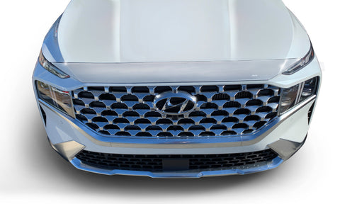 AVS 21-22 Hyundai Santa Fe Aeroskin Low Profile Hood Shield - Chrome - 622197