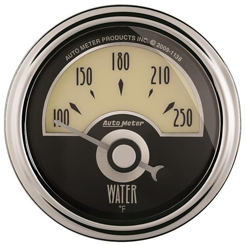 AutoMeter Gauge Water Temp 2-1/16in. 250 Deg. F Elec Cruiser Ad - 1136