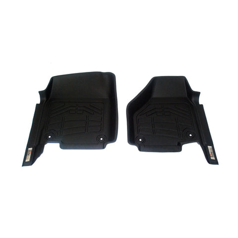 Westin 12-18 Ram Reg Cab/Quad Cab (two rentention hooks) Wade Sure-Fit Floor Liners Front - Blk - 72-110042