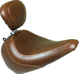 Mustang Harley Low Medallion Sissy Bar Pad (9.5 inch x 9 inch) - Brown - 76772