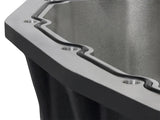 AFE Pro Series Engine Oil Pan Black w/Machined Fins; 11-16 Ford Powerstroke V8-6.7L (td) - 46-70322