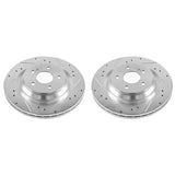 Power Stop 09-14 Mercedes-Benz CL550 Rear Evolution Drilled & Slotted Rotors - Pair - EBR1052XPR