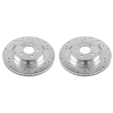 Power Stop 09-14 Mercedes-Benz CL550 Rear Evolution Drilled & Slotted Rotors - Pair - EBR1052XPR