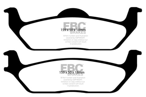 EBC 11 Ford F150 3.5 Twin Turbo (2WD) 6 Lug Ultimax2 Rear Brake Pads - UD1012