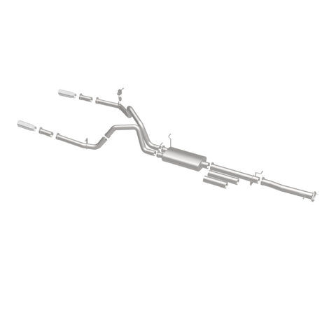 MagnaFlow Stainless Cat-Back Exhaust 2015 Chevy Silverado 2500HD 6.0L Dual Split Rear Exit 4in - 19027