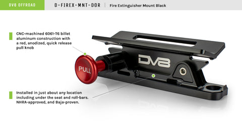 DV8 Offroad Quick Release Fire Extinguisher Mount - D-FIREX-MNT-DOR