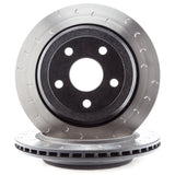 Alcon 2007+ Jeep JK-JL 330x22mm Rotors 4-Piston Red Calipers Rear Brake Kit (Includes Brake Lines) - BKR5059D12