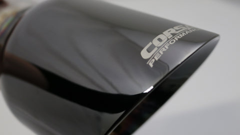 Corsa 2009-2019 Single Universal 3.0in Inlet / 4.5in Outlet Black PVD Pro-Series Tip Kit - TK009BLK