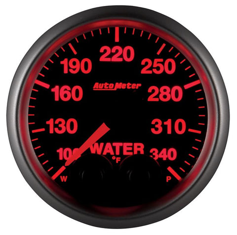 Autometer Elite 52mm 100-340 Deg F Water Temperature Peak and Warn Gauge w/ Electronic Control - 5655