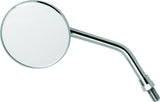 BikeMaster 3in Adjustable Round Mirror 10mm - Each - Chrome - 600802