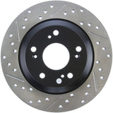 StopTech 00-09 S2000 Slotted & Drilled Right Rear Rotor - 127.40050R