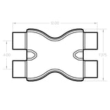 MagnaFlow Smooth Trans X 2.25/2.25 X 12 SS - 10790