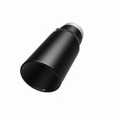 MagnaFlow Tip Stainless Black Coated Single Wall Round Single Outlet 5in Dia 3.5in Inlet 14.5in L - 35237