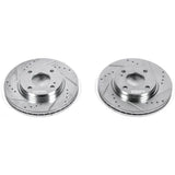 Power Stop 11-19 Ford Fiesta Front Evolution Drilled & Slotted Rotors - Pair - AR85136XPR