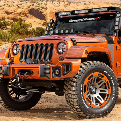 Rugged Ridge 07-18 Jeep Wrangler JK/JKU Side Marker Elite Euro Guard Kit - 11231.27