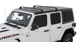 Rhino-Rack 07-22 Jeep Wrangler JK/JL 4 Door Hard Top Vortex SG 2 Bar Roof Rack - Black - SG59