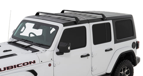 Rhino-Rack 07-22 Jeep Wrangler JK/JL 4 Door Hard Top Vortex SG 2 Bar Roof Rack - Black - SG59