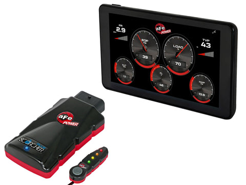 aFe Scorcher Blue Power Module w/Monitor 17-20 GM Diesel Trucks V8-6.6L (td) 5LP - 77-84010-AGD