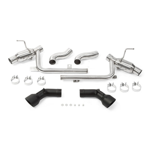 Mishimoto 2016+ Chevrolet Camaro SS Dual-Tip Pro Axle-Back Exhaust w/ Black Tips - MMEXH-CAM8-16ADTPBK