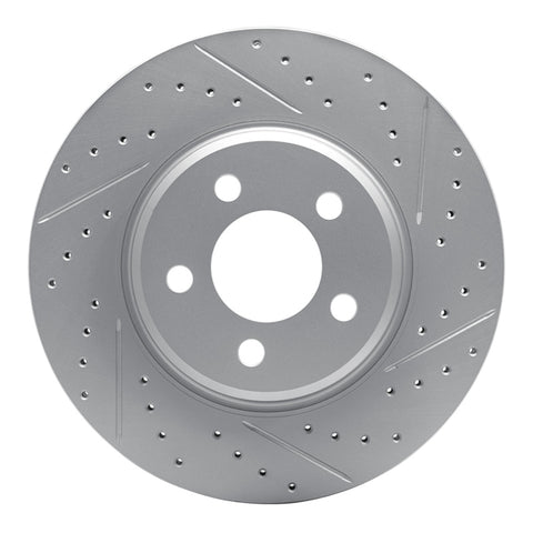 R1 07-15 Mazda Cx-9 Front Right Drilled & Slotted Geo-Carbon Rotor - 830-80069R