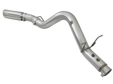 aFe ATLAS 5in DPF-Back Aluminized Steel Exhaust System w/Polished Tips 2017 GM Duramax 6.6L (td) L5P - 49-04085-P
