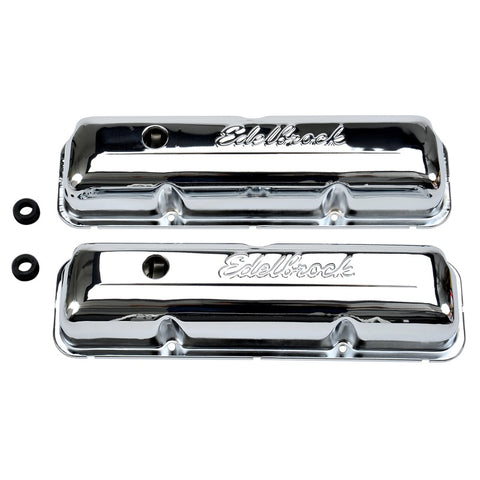 Edelbrock Valve Cover Signature Series Ford 1958-1976 FE V8 Chrome - 4462