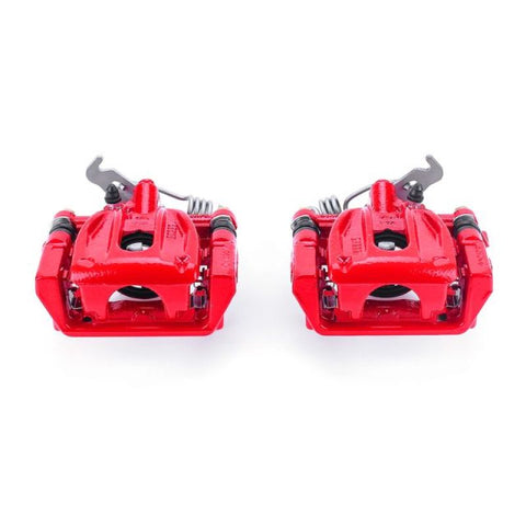 Power Stop 05-07 Ford Five Hundred Rear Red Calipers w/Brackets - Pair - S4946