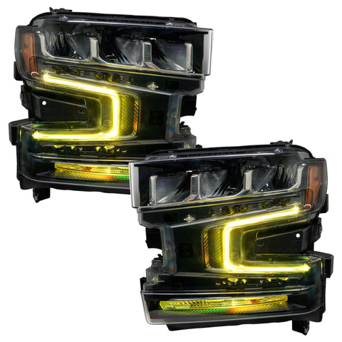 Oracle 19-21 Chevy Silverado 1500 RGB+W Headlight DRL Kit - ColorSHIFT w/o Controller - 1441-334