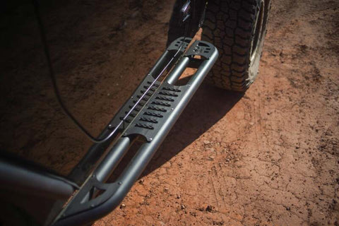 DV8 Offroad 07-18 Jeep Wrangler JK 2 Door Body/Pinch Weld Mounted Side Steps - SRJK-09