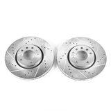 Power Stop 03-11 Saab 9-3 Front Evolution Drilled & Slotted Rotors - Pair - EBR681XPR