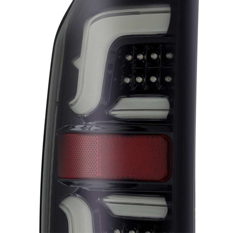 AlphaRex 14-20 Toyota Tundra PRO-Series LED Tail Lights Jet Black - 672010