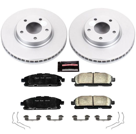 Power Stop 11-17 Nissan Quest Front Z17 Evolution Geomet Coated Brake Kit - CRK6360