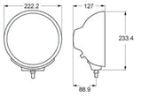 Hella Rallye 4000 series BlackEuro Beam 12V Halogen Lamp with Position Lamp - H12560031