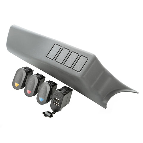 Rugged Ridge A-Pillar Pod Kit 3 Switch USB 07-10 JK/JKU - 17235.88