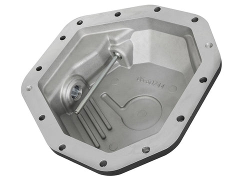 aFe Power Pro Ser Rear Diff Cover Black w/Mach Fins 2017 Ford Diesel Trucks V8-6.7L(td) Dana M275-14 - 46-70352