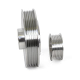BBK 02-04 Mustang 4.6 GT Underdrive Pulley Kit - Lightweight CNC Billet Aluminum (3pc) - 1559