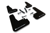 Rally Armor 22-23 Kia EV6 Black UR Mud Flap White Logo - MF91-UR-BLK-WH