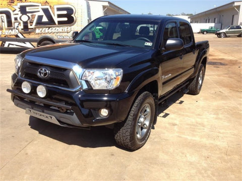 N-Fab Light Bar 12-15 Toyota Tacoma - Tex. Black - Light Tabs w/o License Plate Tabs - T124LB-TX