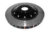 DBA 07-11 Audi S6 Front 5000 Series Cross Drilled Rotor w/Black Hat - 52778BLKXD