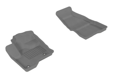 3D MAXpider 2009-2019 Ford Flex Kagu 1st Row Floormat - Gray - L1FR02111501