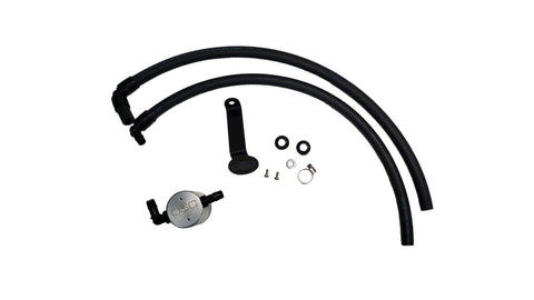 J&amp;L 2022-2024 Toyota Tundra 3.5L Turbo Oil Separator 3.0 Driver Side - Clear Anodized - 3115D-C