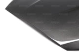 Seibon 15-16 Ford Focus TS-Style Gloss Finish Carbon Fiber Hood - HD16FDFO-TS