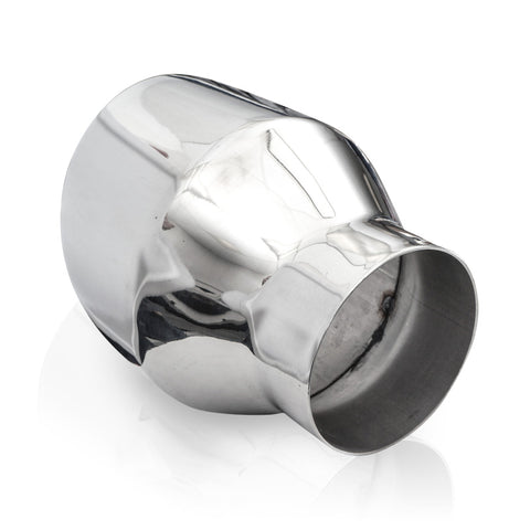 Stainless Works Conical Double Wall Slash Cut Exhaust Tip - 5in Body 3in Inlet 6-1/4in length - 787300
